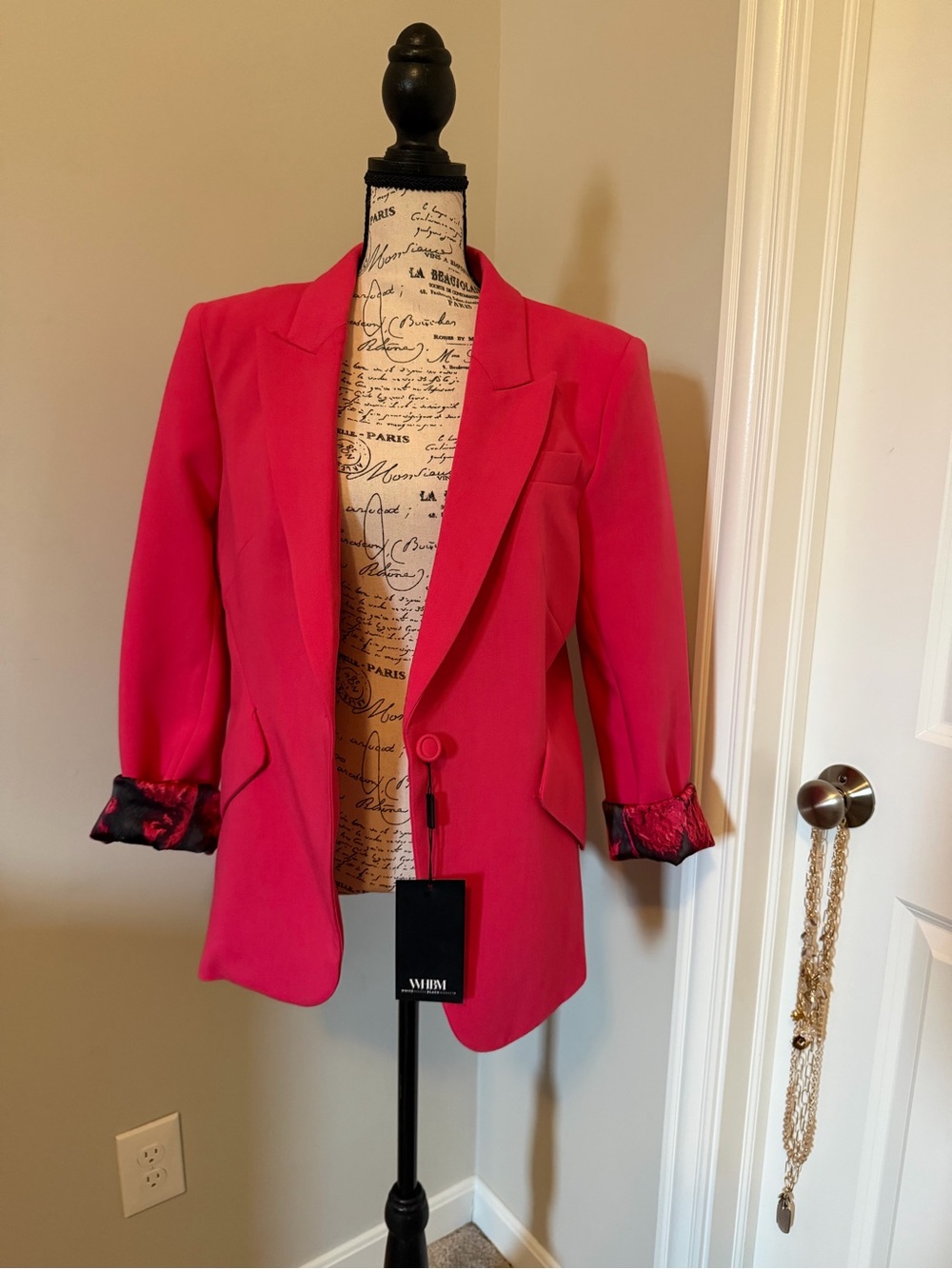 WHBM Hot Pink Tailored Blazer SIZE 10